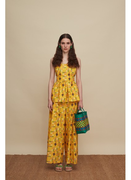 ZONIANA PANTS (FOLK BIRD PRINT)