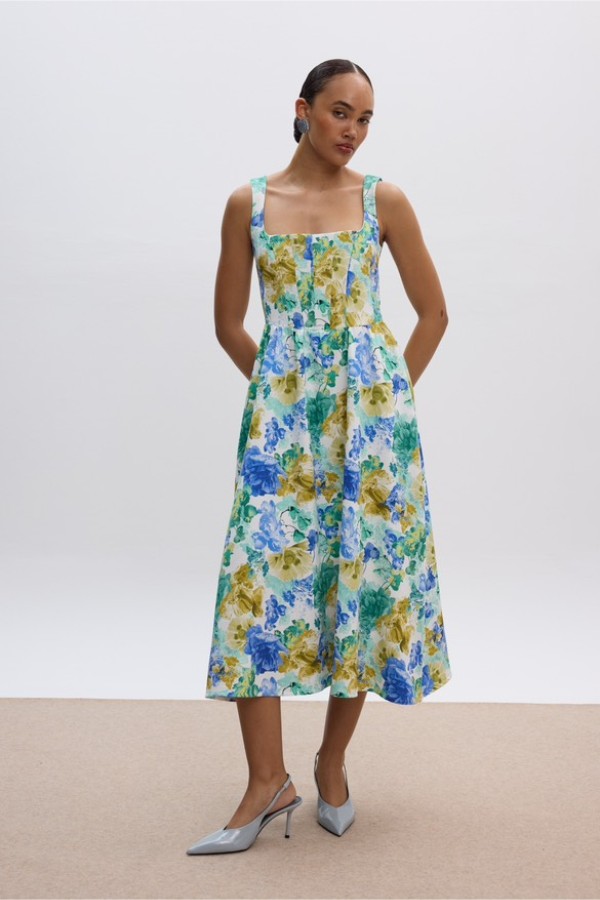 Stephania Midi Dress