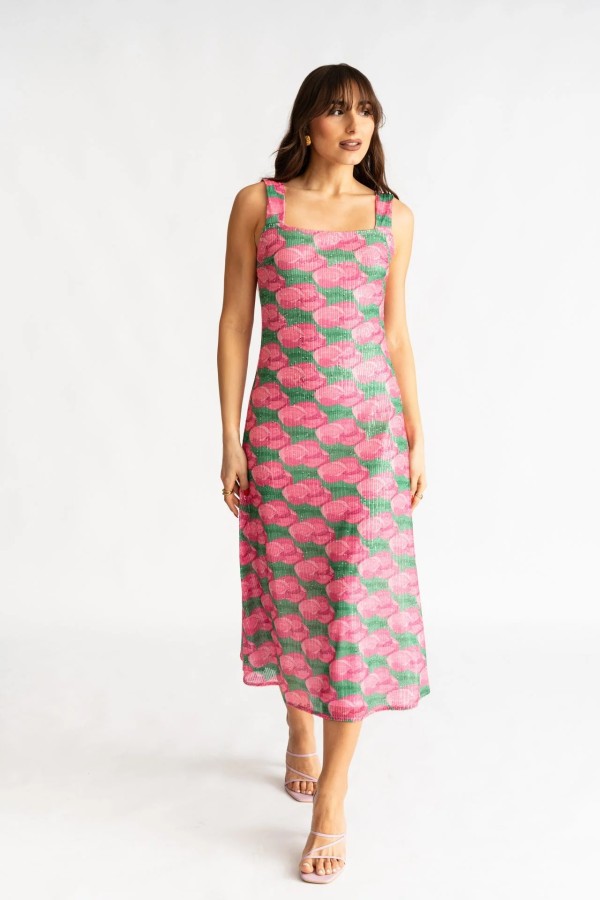 Pink Tulip Glam Backless Dress
