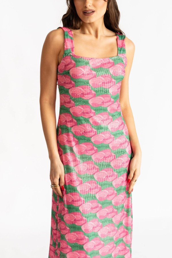 Pink Tulip Glam Backless Dress