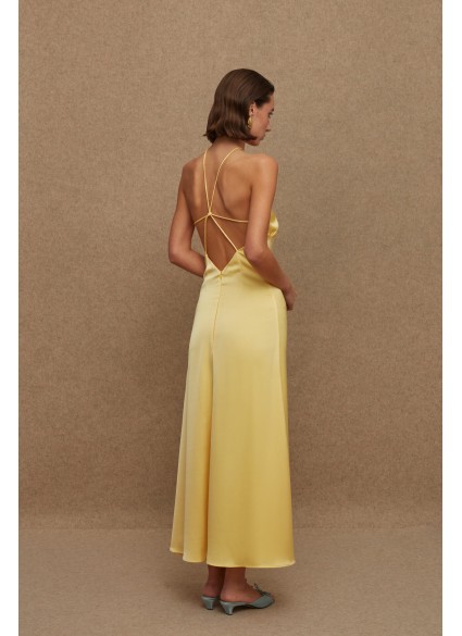 EXOTIC DRESS LIGHT YELLOW