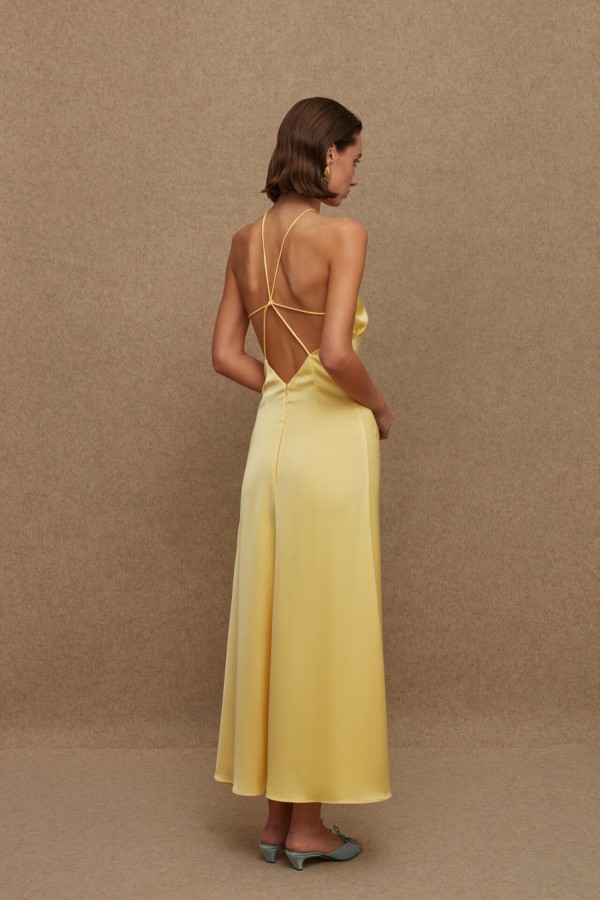 EXOTIC DRESS LIGHT YELLOW