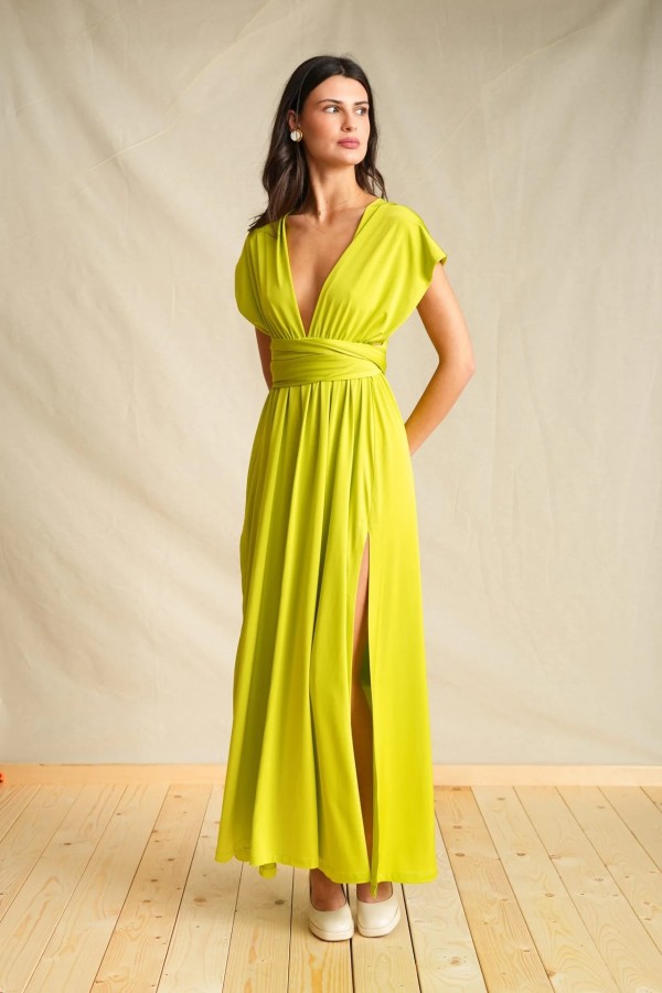Lime Polymorphic Dress