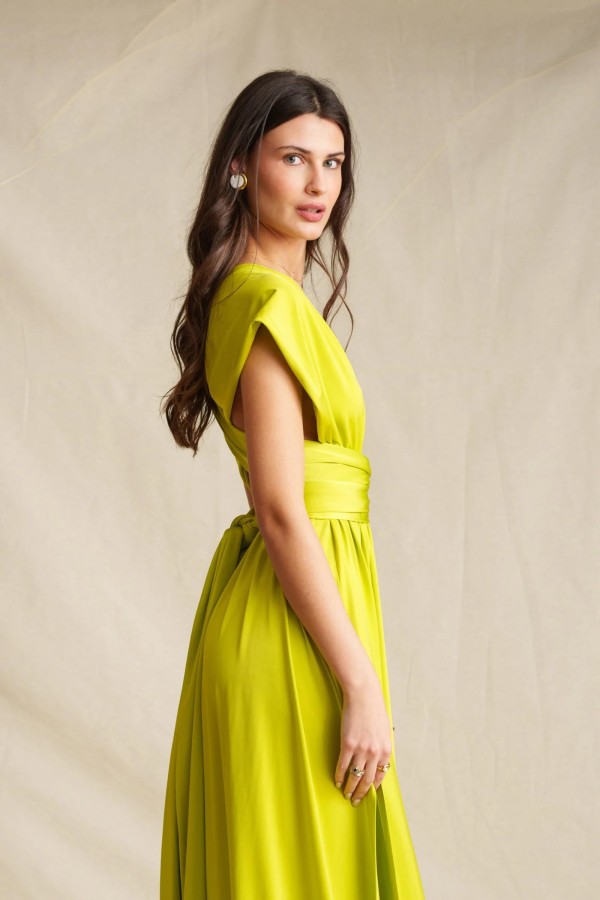 Lime Polymorphic Dress