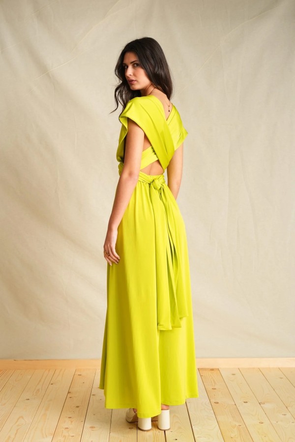 Lime Polymorphic Dress