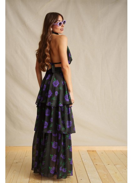 Purple Dalia Backless