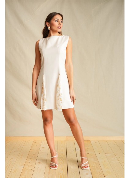 Antique White Mini Dress
