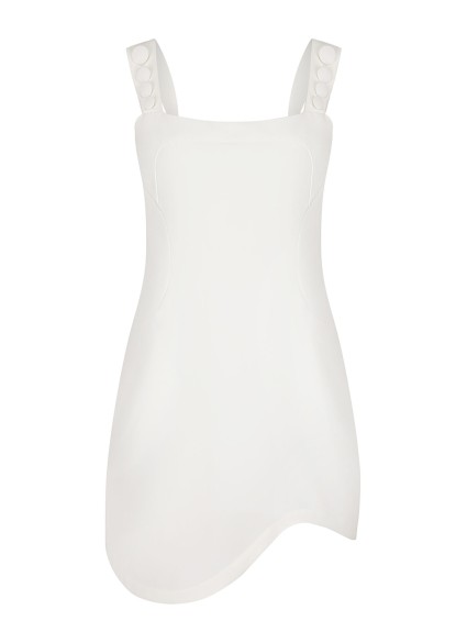 PEPITA DRESS ECRU