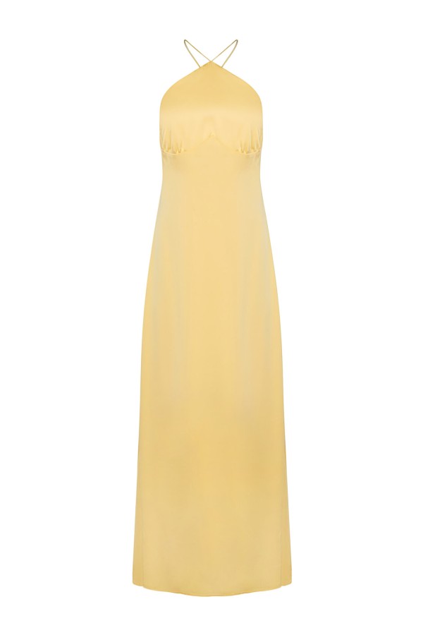 EXOTIC DRESS LIGHT YELLOW