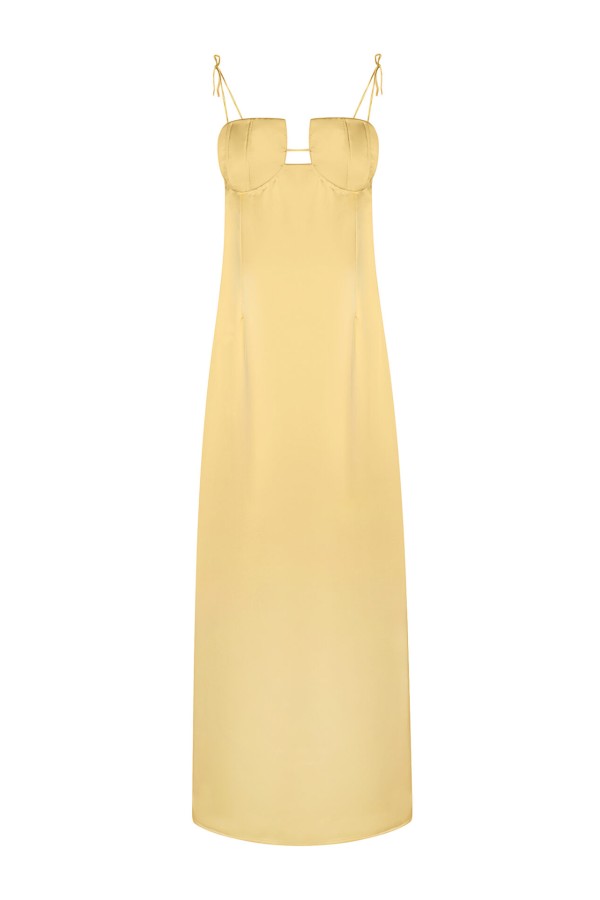 ERRIKA DRESS LIGHT YELLOW