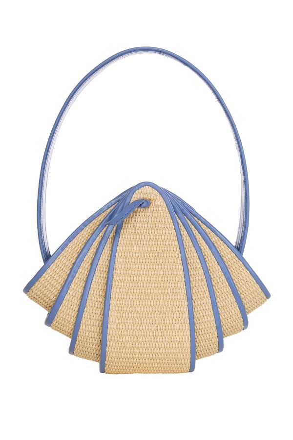 KLELIA BAG STRAW BLUE
