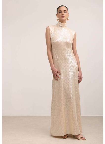 HOLLYWOOD IVORY SEQUIN DRESS