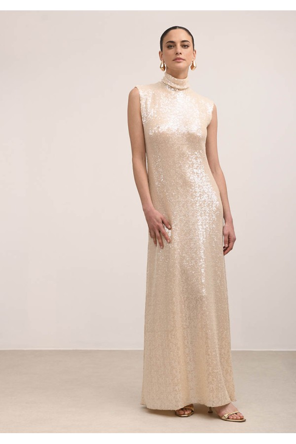 HOLLYWOOD IVORY SEQUIN DRESS