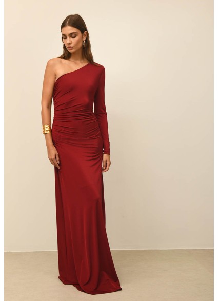 VENUS RED WINE DRESS