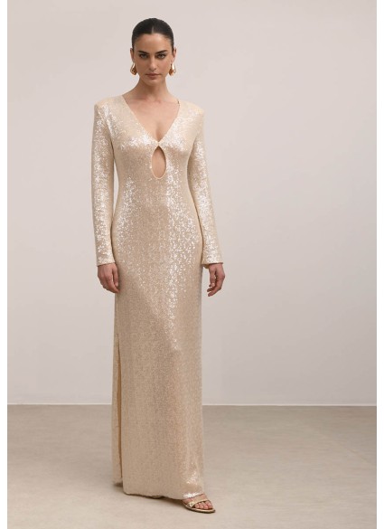 JOLIE IVORY SEQUIN DRESS