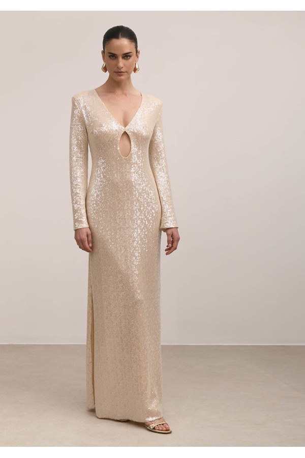 JOLIE IVORY SEQUIN DRESS