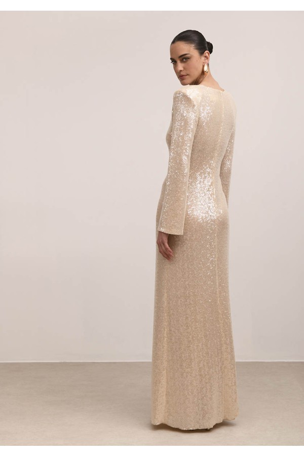 JOLIE IVORY SEQUIN DRESS